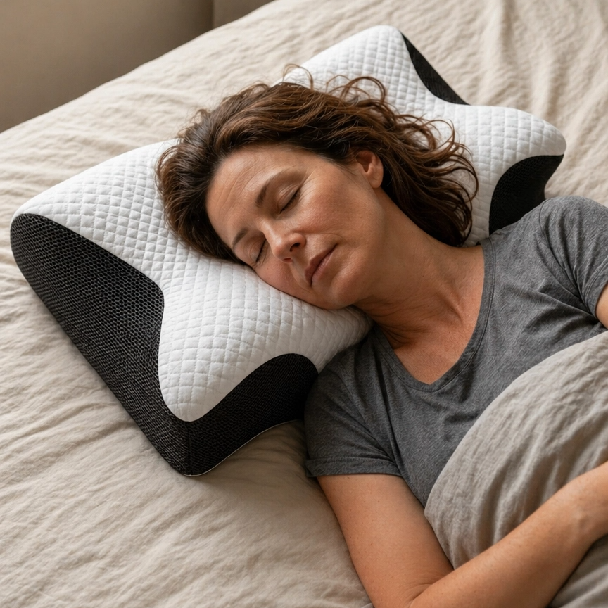 Sleeping Pillow | Ergonomic Memory Foam Cervical Neck Support SleepingPillow