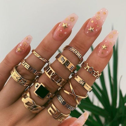 Unique Premium Set of 8 to 12 Rings Jula Jewelry