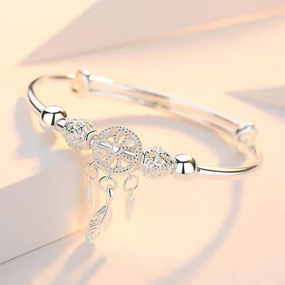 Adjustable Silver Dreamcatcher Bracelet Jula Jewelry