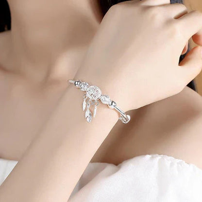 Adjustable Silver Dreamcatcher Bracelet Jula Jewelry