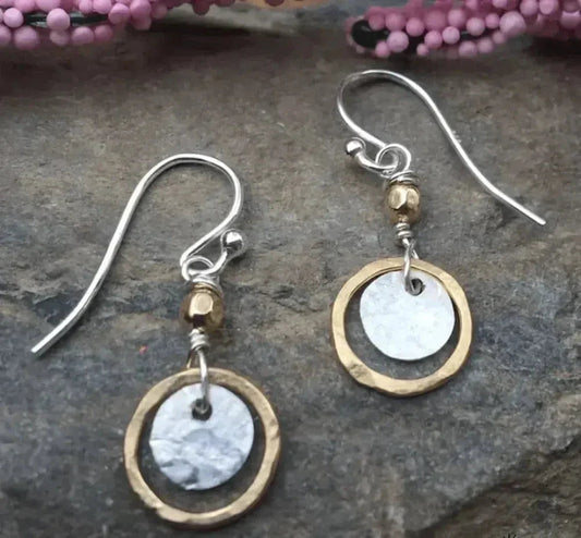 Vintage Gold & Silver Earrings Jula Jewelry