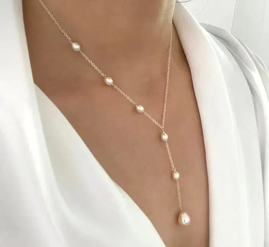 Vintage pearl pendant necklace Jula Jewelry
