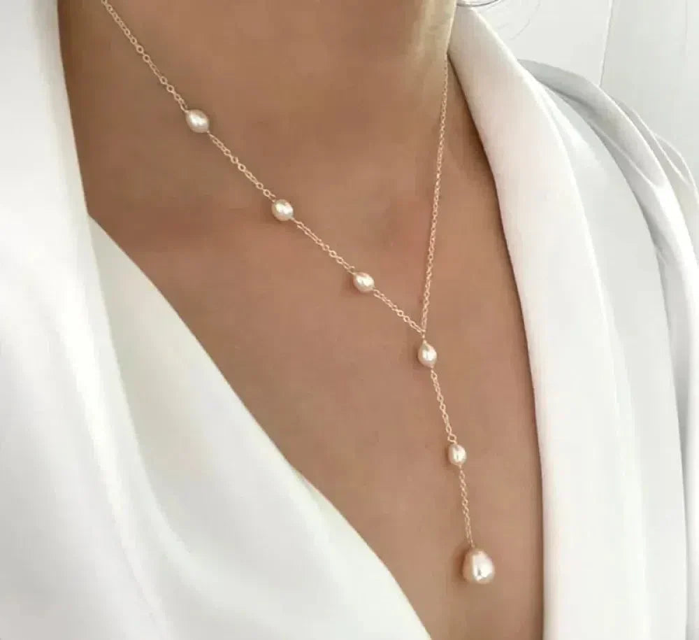 Vintage pearl pendant necklace Jula Jewelry